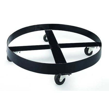Drum Dolly, 95 gal, 27.5 in L, Black MPN:1698