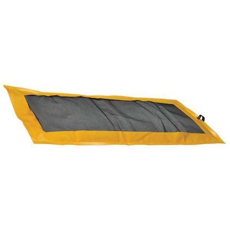 Sorbent Pad, Fuels, 4 gal Vol Absorbed per Pkg, 38 in x 42 in, Black, Yellow, PVC Coated Fabric MPN:T8343
