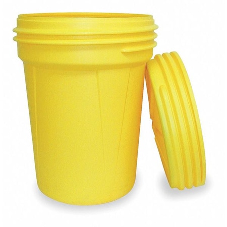 Open Head Salvage Drum, Polyethylene, 30 gal, Unlined, Yellow MPN:1600SL