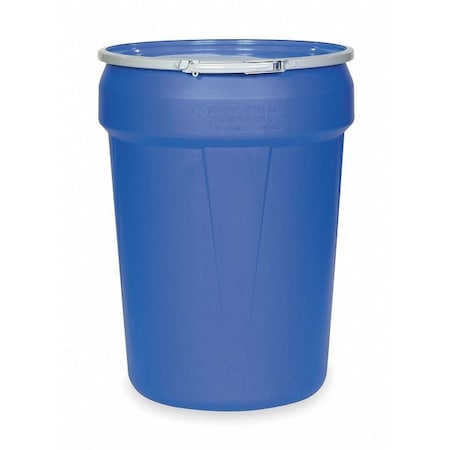 Open Head Transport Drum, Polyethylene, 30 gal, Unlined, Blue MPN:1601MB