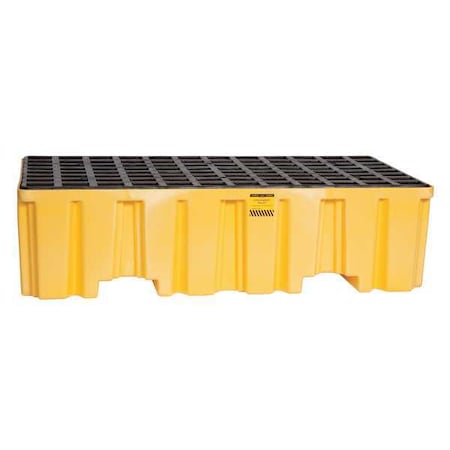 Spill Pallet, 66 gal Spill Capacity, 2 Drums, 4, 000 lb Load Capacity, Polyethylene MPN:1620ND