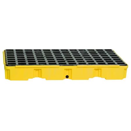 Drum Spill Containment Platform, for (2) Drums, 30 Gallong Spill Capacity, 5000 lb Load Capacity MPN:1632D