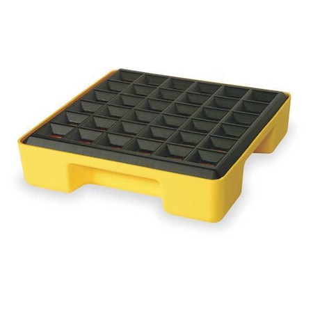 Drum Spill Containment Platform, For (1) Drum, 15 Gallon Spill Capacity, 2000 lb Load Capacity MPN:1633