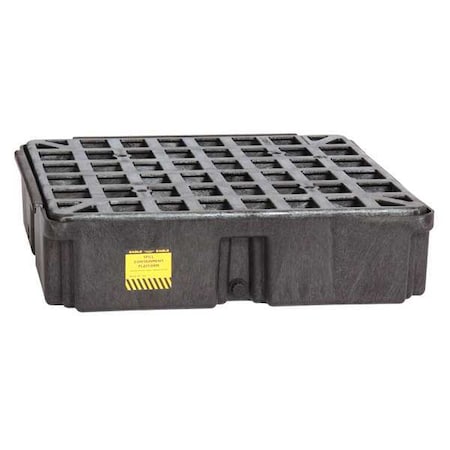 Spill Deck, 15 gal Spill Capacity, 1 Drums, 2, 000 lb Load Capacity, Polyethylene MPN:1633BD