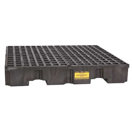 Spill Pallet, 66 gal Spill Capacity, 4 Drums, 8, 000 lb Load Capacity, Polyethylene MPN:1645BND
