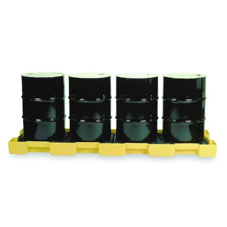 Spill Deck, 60 gal Spill Capacity, 4 Drums, 10, 000 lb Load Capacity, Polyethylene MPN:1647