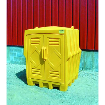 Spill Pallet, 66 gal Spill Capacity, 4 Drums, 8, 000 lb Load Capacity, Polyethylene MPN:1649