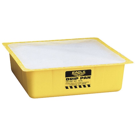 Drip Pan, 1 gal Spill Capacity, Polyethylene MPN:1670PK12