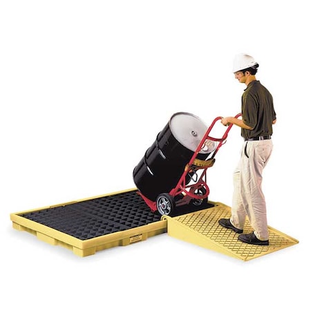 Spill Deck, 88 gal Spill Capacity, 6 Drums, 10, 000 lb Load Capacity, Polyethylene MPN:1686