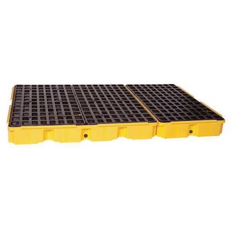 Spill Deck, 88 gal Spill Capacity, 6 Drums, 10, 000 lb Load Capacity, Polyethylene MPN:1686D