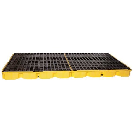 Spill Deck, 121 gal Spill Capacity, 8 Drums, 10, 000 lb Load Capacity, Polyethylene MPN:1688D