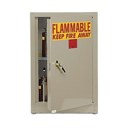 Flammable Safety Storage Cabinet, 4 gal, 1 Shelves, Steel, 17 in W x 22 in H x 17 in D, Beige MPN:1903XBEI