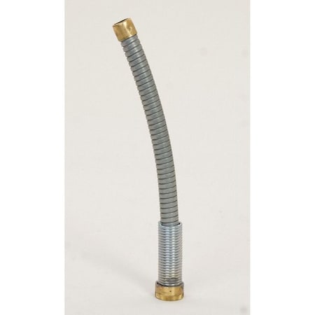 Flexible Spout, Steel, Silver, .875 in Dia. MPN:FD25