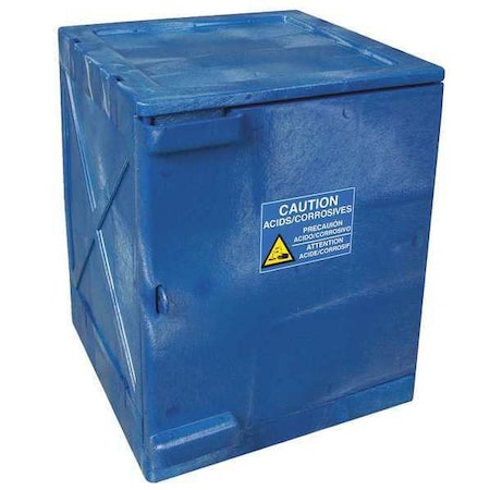 Hazardous Material Storage Cabinet, 4 gal, 2 Shelves, Polyethylene, 18 in W x 22 in H x 18 in D MPN:M04CRA