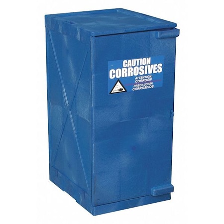 Hazardous Material Storage Cabinet, 12 gal, 2 Shelves, Polyethylene, 18 in W x 36 in H x 22 in D MPN:M12CRA