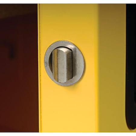 Hazardous Material Storage Cabinet, 40 gal, 3 Shelves, Steel, 43 in W x 44 in H x 18 in D, Yellow MPN:YPI3010X