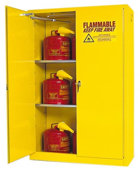 Standard Cabinet: Self-Closing, 2 Shelves, Yellow MPN:4510X