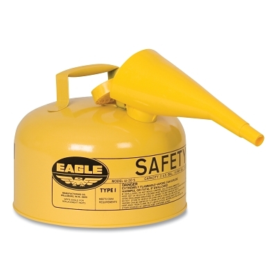 2 GAL. Metal Yellow TYPE1 Safety Can w/F-15 FUN. MPN:UI20FSY