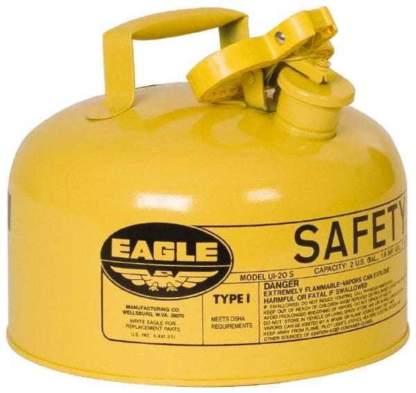 Safety Can: 2 gal, Steel MPN:UI20SY