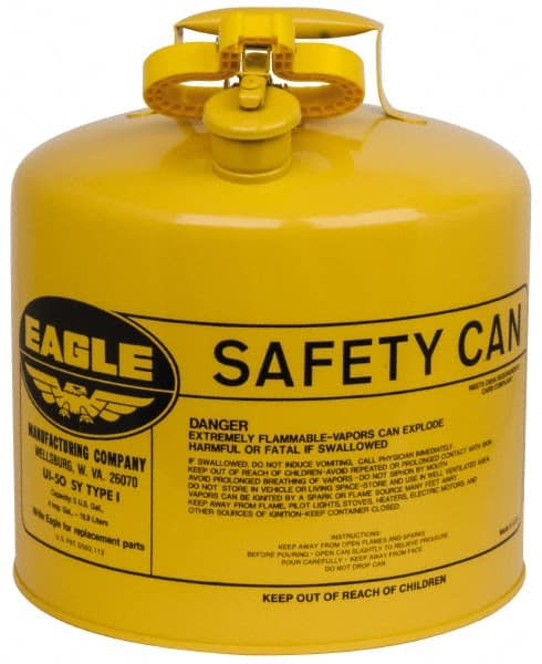 Safety Can: 5 gal, Steel MPN:UI50SY