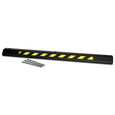 00207 Black w/Yellow Stripes Parking Stop/Hardwa MPN:1790BLK