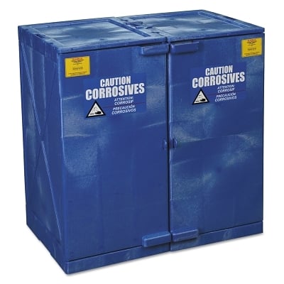 24 GAL. Poly Cabinet Modular 2 Doors 4 Sh-Blu MPN:M24CRA
