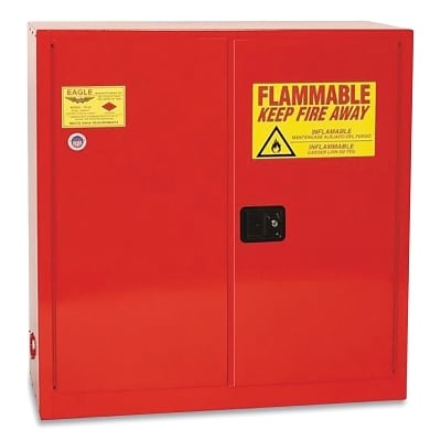 33230 40 Gallon Paint Storage Cabinet Red 1 Door MPN:PI30X