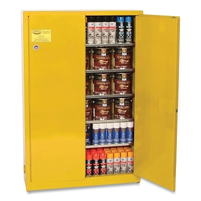 30 Ga 2 Dr Manual Safetystor Cabinet 5 Shelves MPN:YPI77X