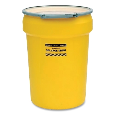 30 Gallon Salvage Drum w/Lid & Metal Ring MPN:1602