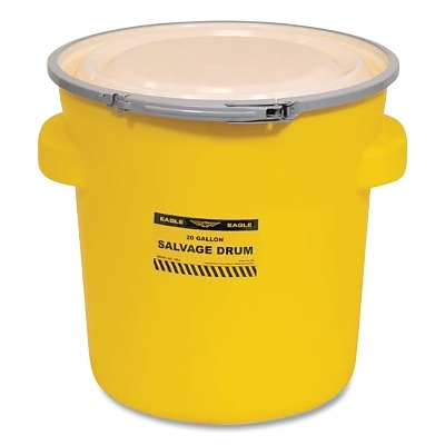 60308 20 GAL. Salvage Drum w/Lid & Metal Ring MPN:1654
