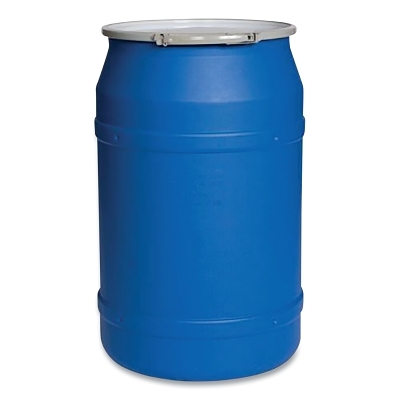 55 Gal Lab Pack Drum Blue w/Met Lever Lock Ring MPN:1656MB