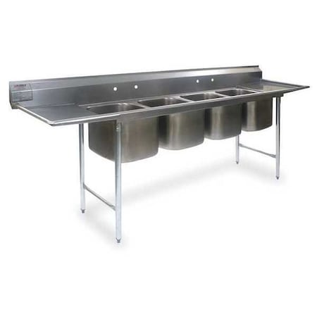 Kitchen Sink 16 in x 20 in, 4, 2, Floor MPN:314-16-4-18-SL
