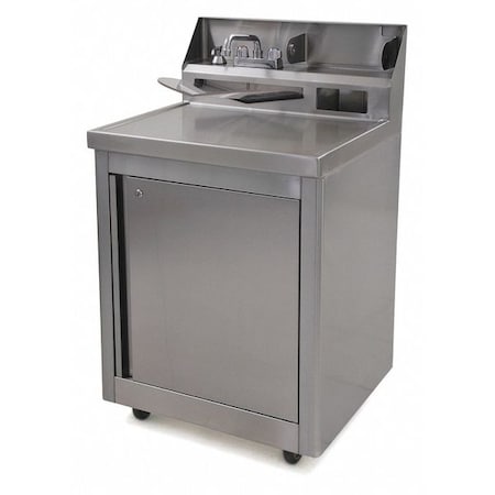 Hand Sink, Stainless Steel, 12-1/2
