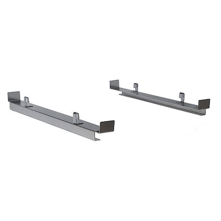 Gray Stainless Steel Under Shelf Tote Glide MPN:US24-S