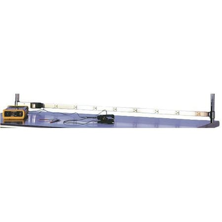 Power Strip, Bench Power Center, 6 ft., Gray MPN:BPC48C