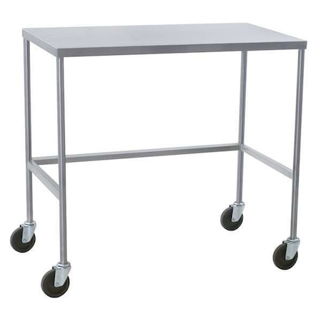 Mobile Instrument Table, SS, 20x16x34 MPN:ITT1620