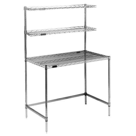 Mobile Workstation, 24x48, 2 Shelf MPN:MWS2448WT