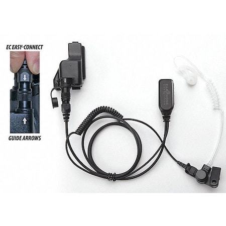 Lapel Microphone, No. of Wires 1, Black MPN:EP1323EC