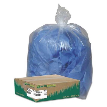 60 gal Trash Bags, 38 in x 58 in, Extra Heavy-Duty, 1.5 mil, Clear MPN:WBIRNW5815C
