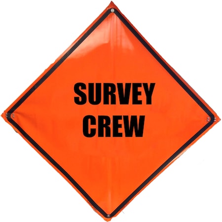 Orange Vinyl Roll Up Sign, 36