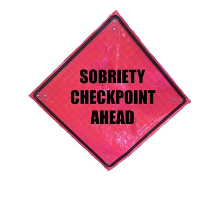 Bright Pink Roll Up Sign, 36