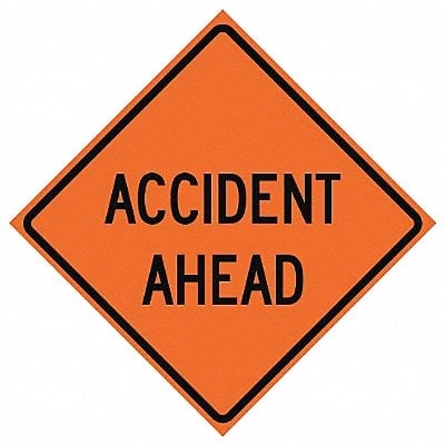G7231 Accident Ahead Traffic Sign 36 x 36 MPN:669-C/36-NRVFO-AA