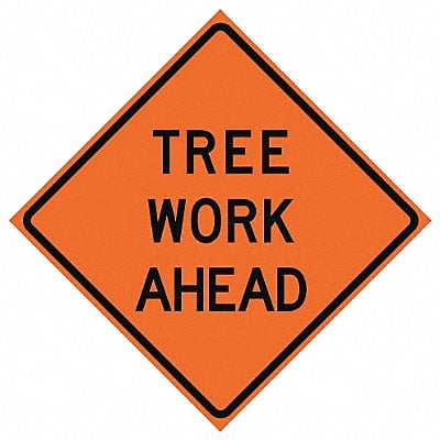 Tree Work Ahead Traffic Sign 48 x 48 MPN:669-C/48-EMO-TA