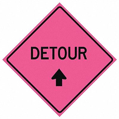 Detour Traffic Sign 48 x 48 MPN:669-C/48-SBFP-D