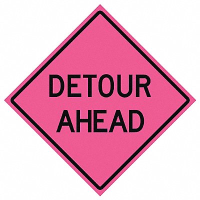 Detour Traffic Sign 48 x 48 MPN:669-C/48-SBFP-DA