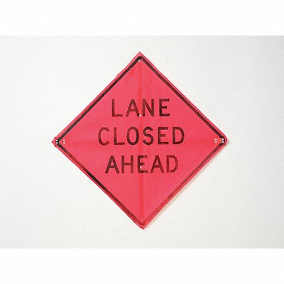 Lane Closed Traffic Sign 36 x 36 MPN:C/36-EMO-3FH-HD LANE CLOSED AHEAD