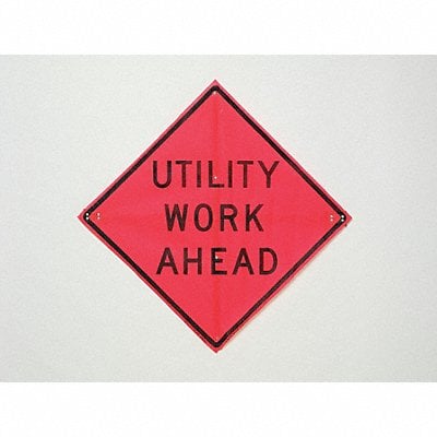 Utility Work Ahead Traffic Sign 36 x36 MPN:C/36-EMO-3FH-HD UTILITY WORK AHEAD