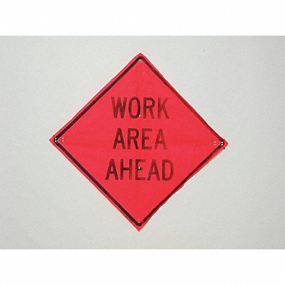 Work Area Ahead Traffic Sign 36 x 36 MPN:C/36-EMO-3FH-HD WORK AREA AHEAD