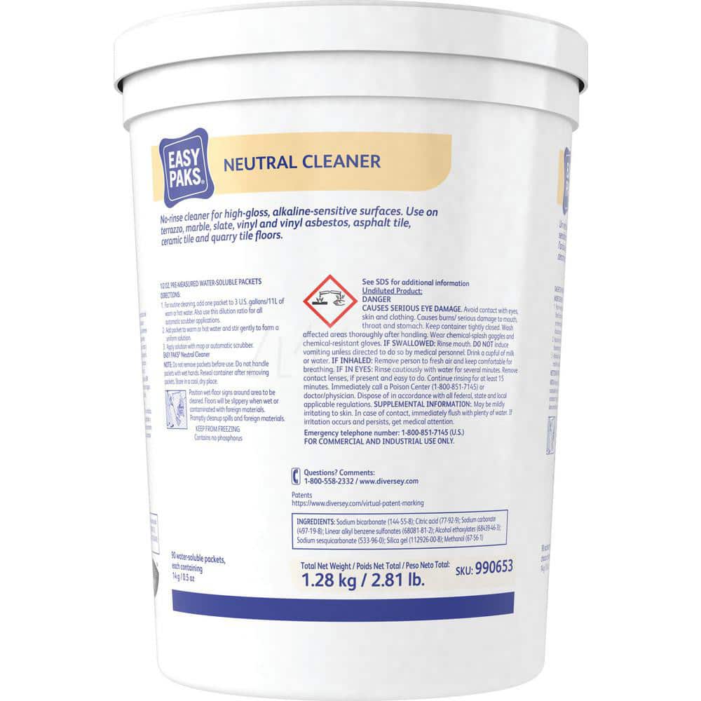 Neutral Cleaner: Packet, Use on Ceiling Tile, Glass, Laminates, Linoleum, Quarry Tile, Sealed Cement/Concrete & Finished Wood MPN:DVO990653EA
