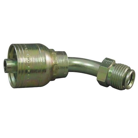Crimp Fitting, 45 deg., 3/8